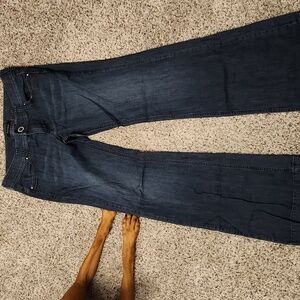 White House Black Market Dark Blue Flare Jeans